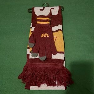 Brand New Washington Commanders Glove & Scarf set. (OS) (NWOT)